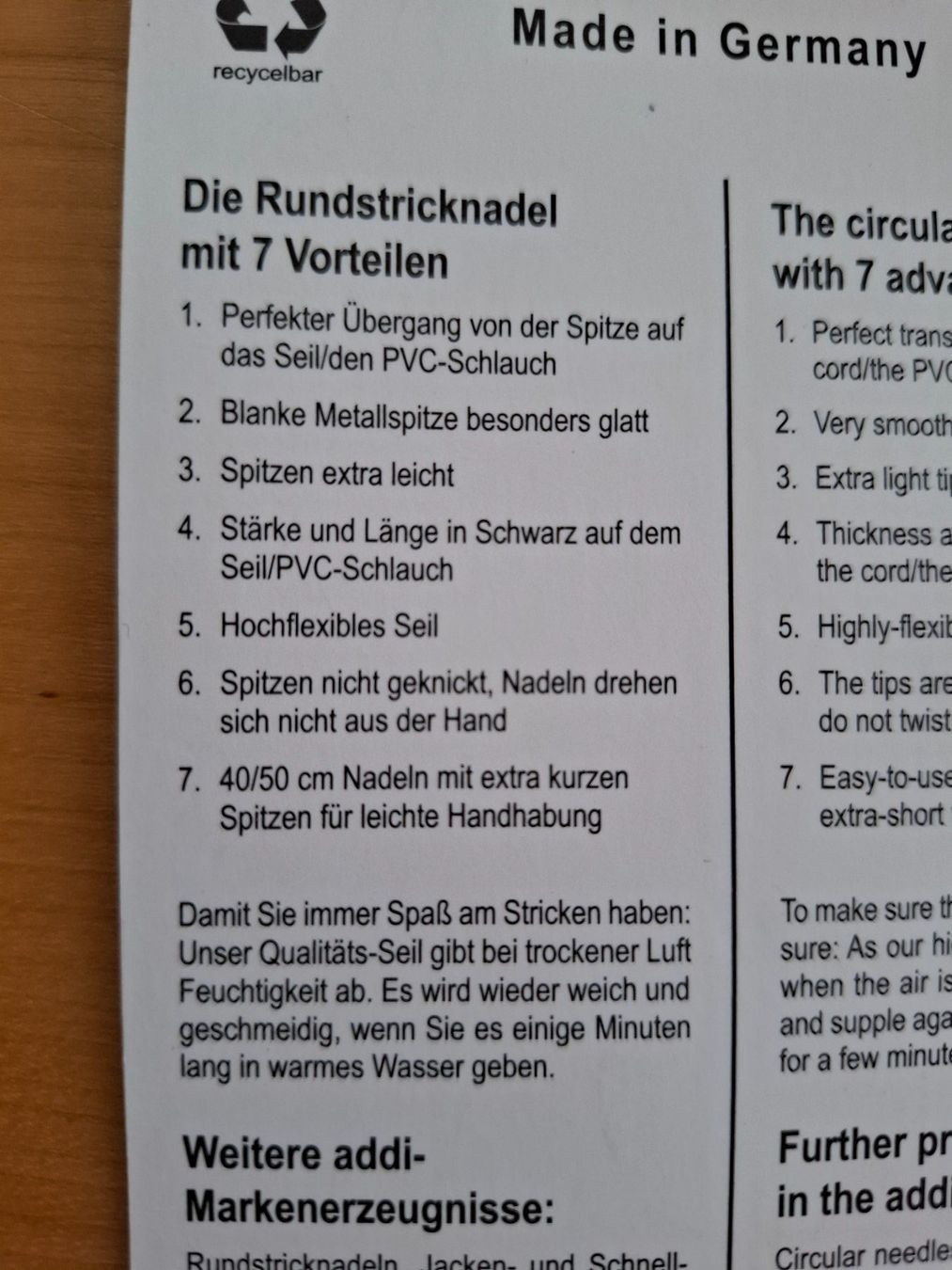 Nadeln: Rundstricknadel addi Premium, 80 cm, 4.5 mm – Gebraucht aus Zürich von Romi169 3