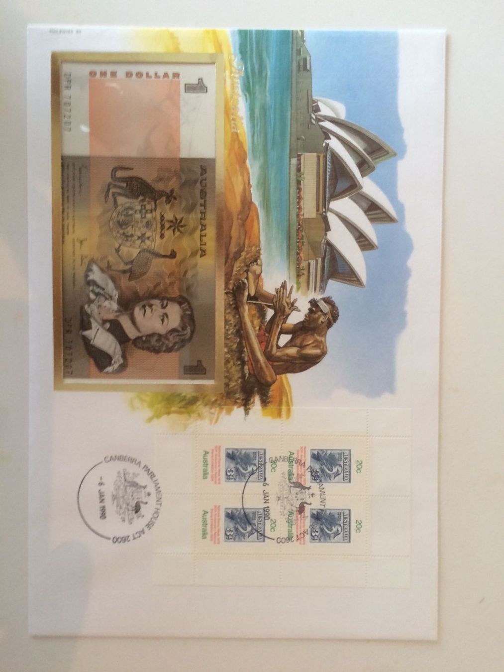 Banconote: Banknotenbrief Australia – Nuovo e nell'imballaggio originale da Muralto venduto da Alex1912