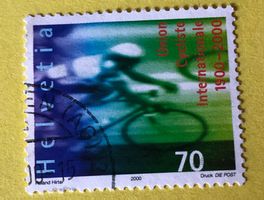 Nr.989 GESTEMPELT Radfahrer 2000   Siehe Original Fotos.  ﻿