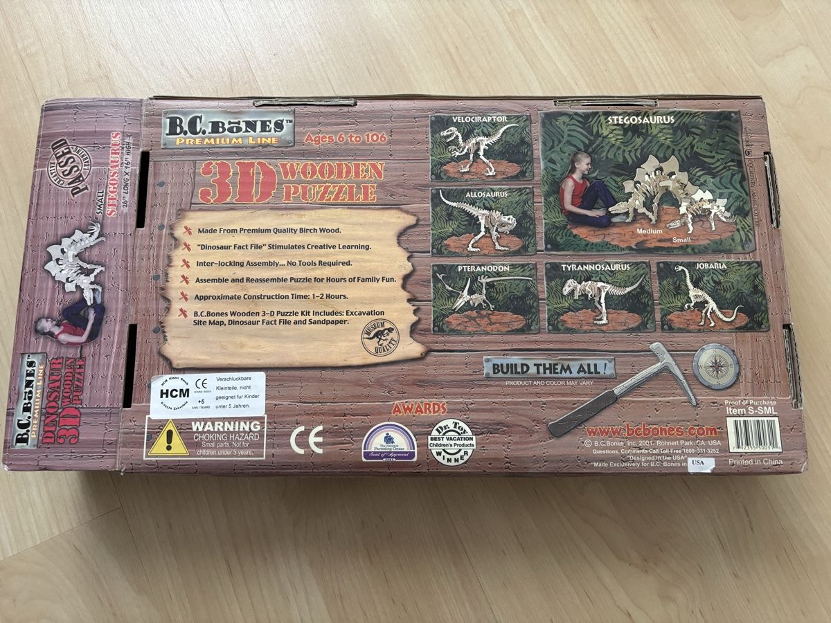 Puzzle: 3D Holzpuzzle Dinosaurier – Usato da Obermumpf venduto da moglipedro 1