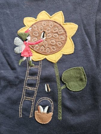 Frugi Shirt 122 Sonnenblumen- Elfe