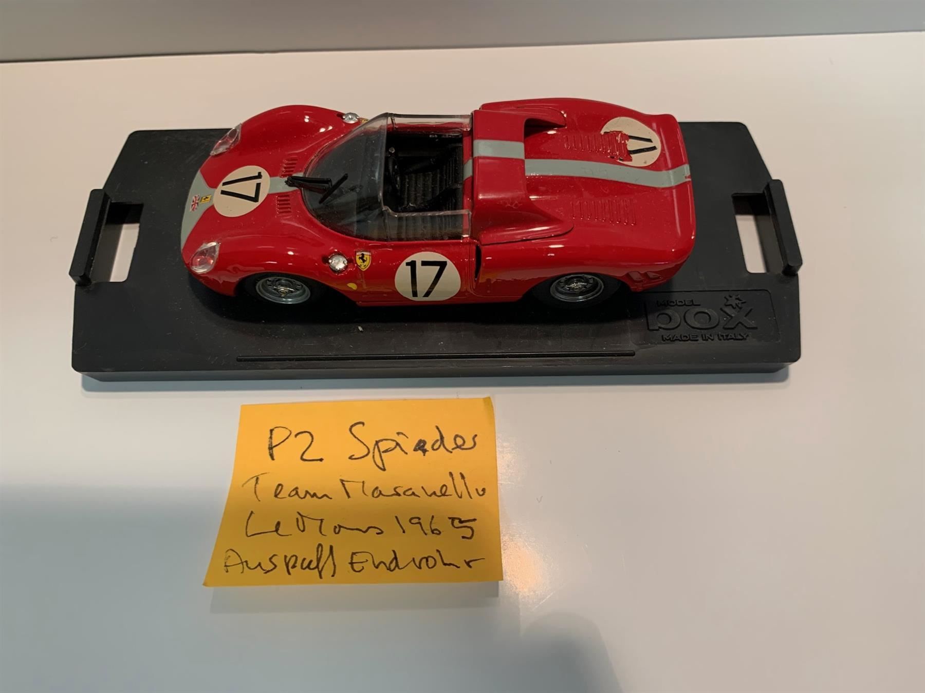 Ferrari Modellautos: Ferrari P2 Spider Le Mans 1965 1:43 – Defekt aus Kerzers von tisyayasuBE 3