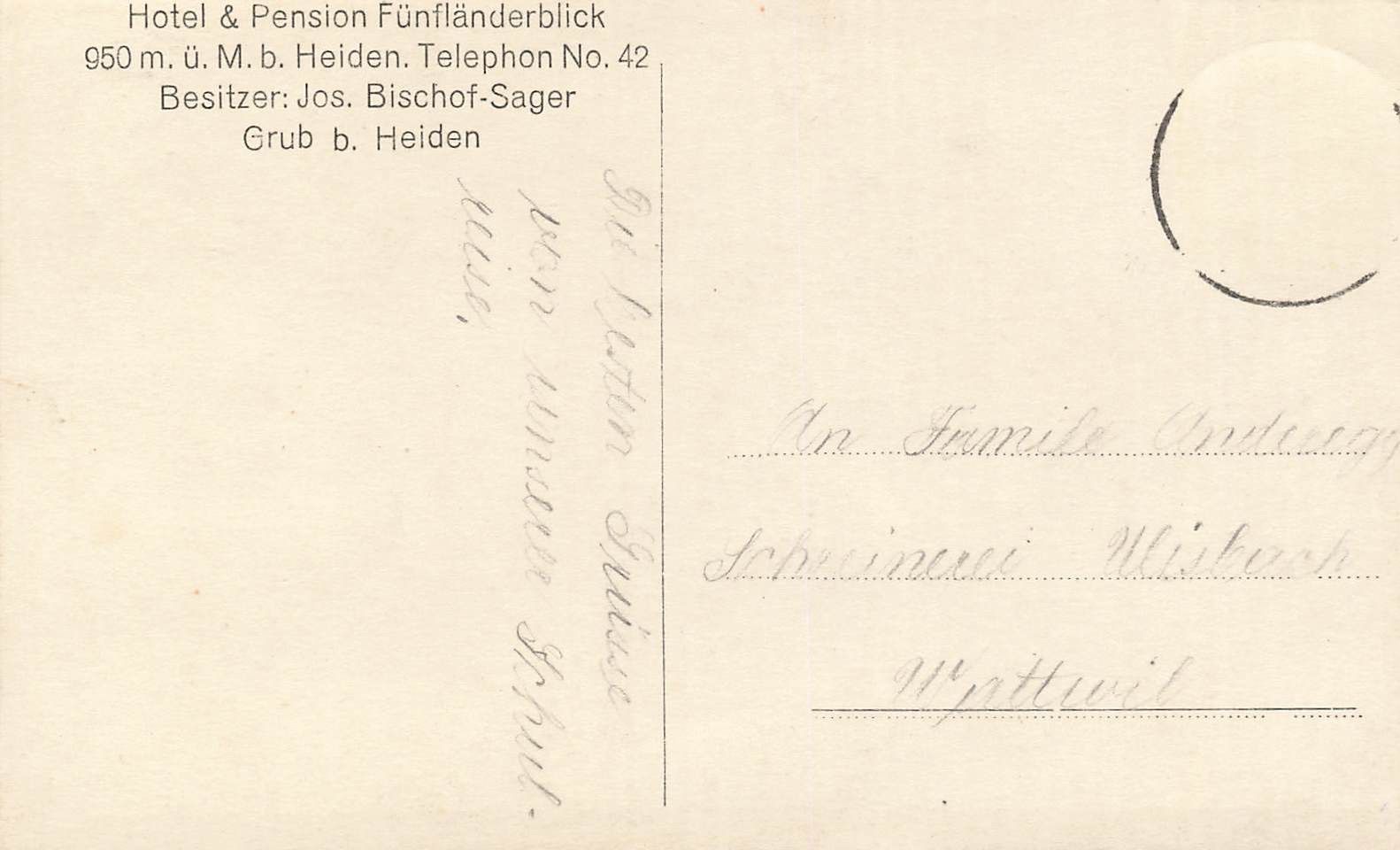 Cartoline postali: Heiden hotel – Usato da Biasca venduto da Blenio71 1