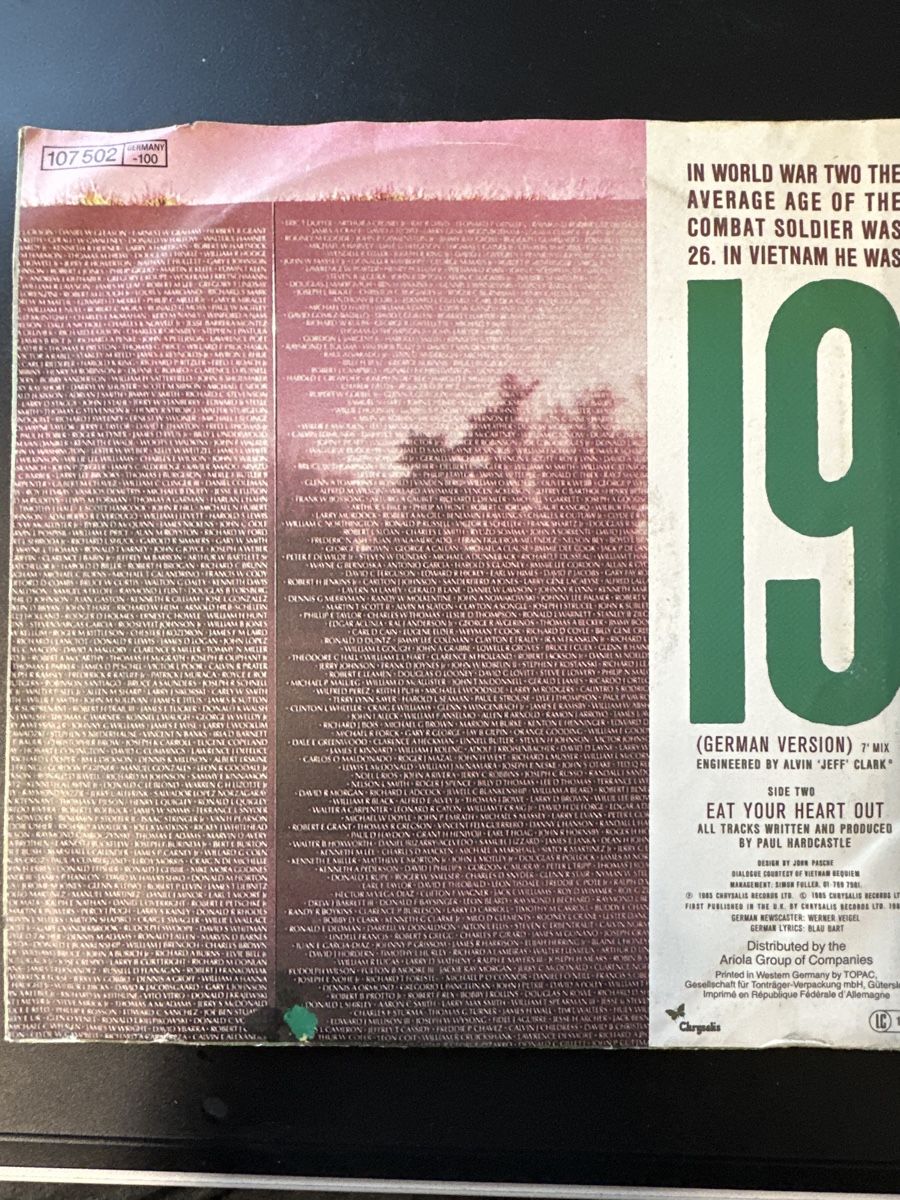 Dischi in vinile: Paul Hardcastle 19 - Vinyl Single - German Version – Usato da Courlevon venduto da Poleposition 1