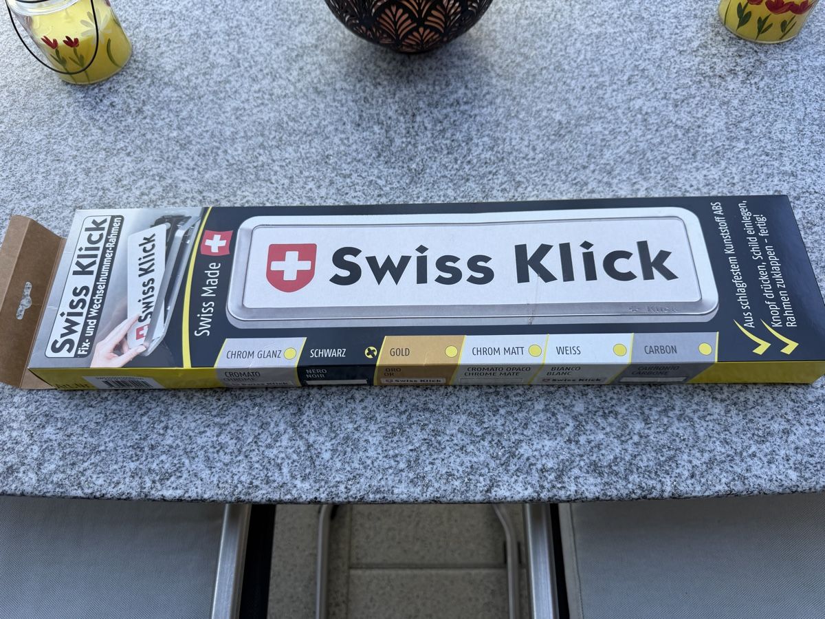 Alle Autoersatzteile: SwissKlick Wechselschild-Halter Carbon – Gebraucht aus Seedorf BE von Q-OTTO8 4