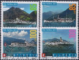 2011, Pro Patria: B313-316, Ersttags-Halbmond-Stemp, K: 18.-