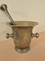 Antike Messing Mörser mit Stössel