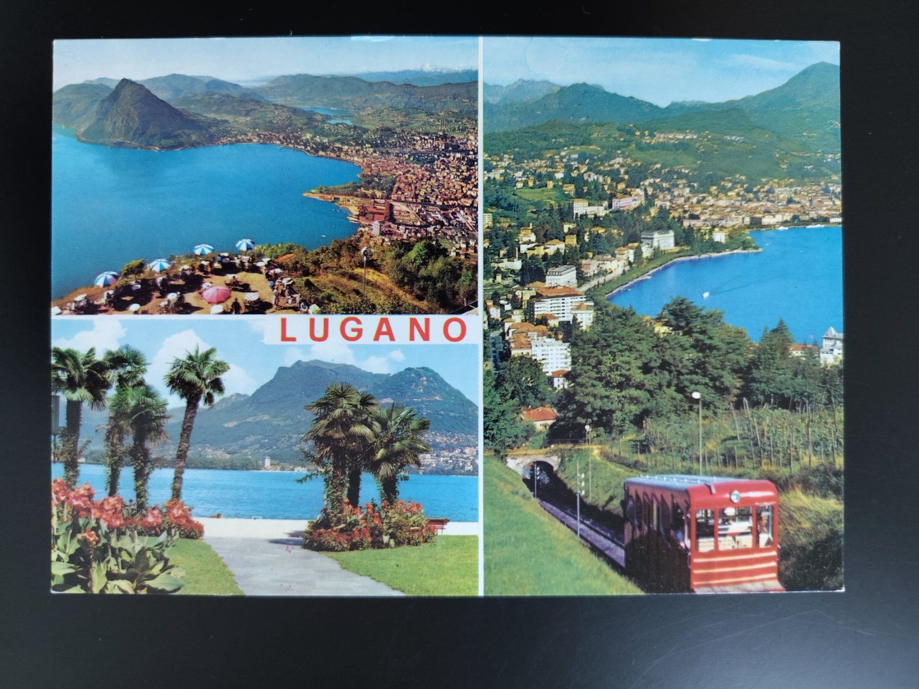 Ansichtskarten: Bahn Lugano 3-Bild AK dat.1989 – Gebraucht aus Ohmstal von Lebensfreude05