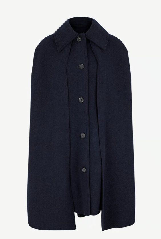 Totême Cappotti: Toteme Cape aus Woll-Bouclé – Usato da Meilen venduto da Antete 1