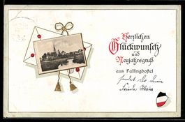 Thun, Uferpartie, Neujahrsgruss, Passepa