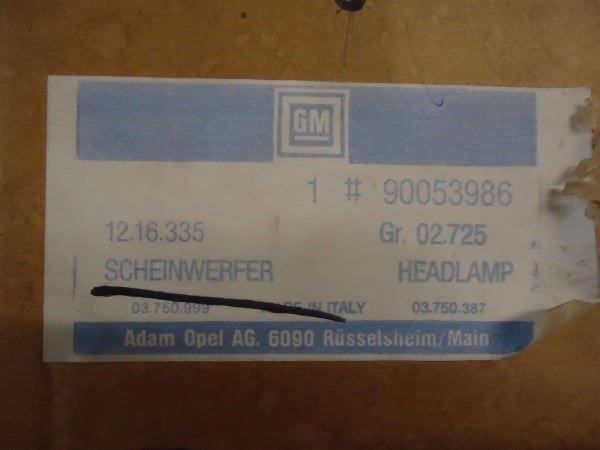 Opel Fari: Opel Kadett D  Scheinwerfer. rechts – Nuovo (secondo la descrizione) da Ibach venduto da Zingi73 3