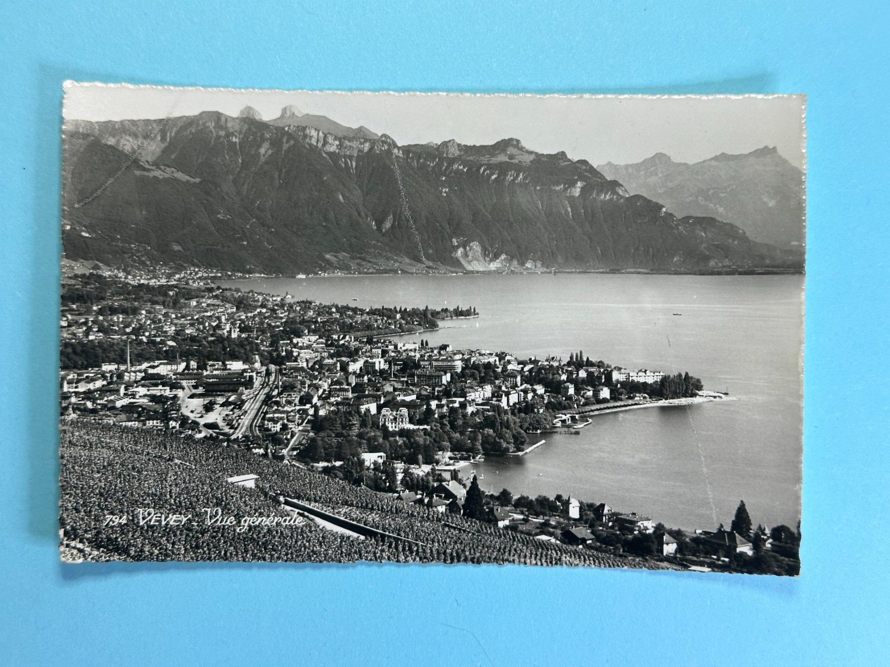 Cartoline postali: Vevey - Vue générale – Usato da Steg VS venduto da _vinci_