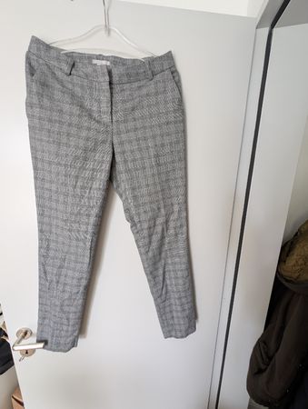 H&M Hose, Grau Kariert, Gr. 36, Top Zustand