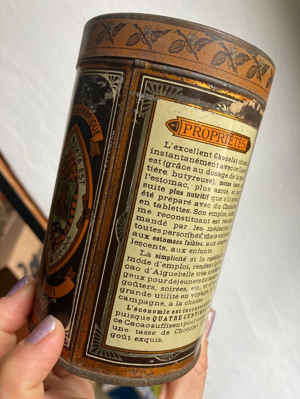 Dosen: Blechdose Aiguebelle Cacao boite – Gebraucht aus St-Cierges von LeRegain 3