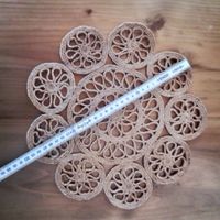 Handgemachte Tischsets aus Jute, Untersetzer 30cm