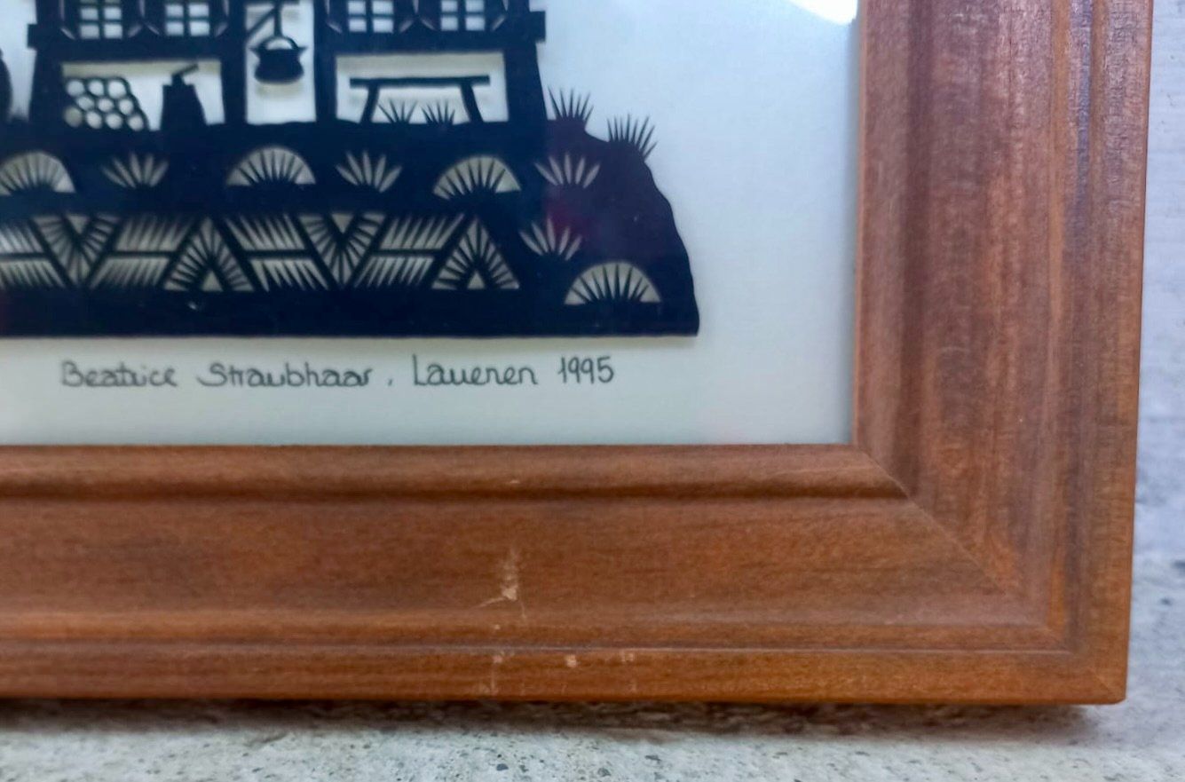 Grafica & Litografie: Scherenschnitt Beatrice Straubhaar Lauenen – Usato da Burgdorf venduto da glasrabe01 2