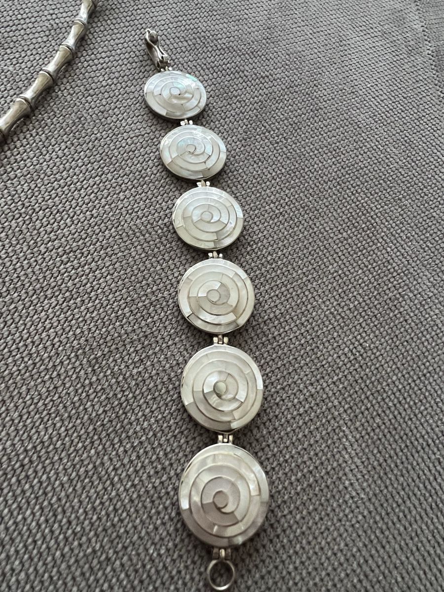 Altri gioielli: Silber schmuck Set Silber 950 mit Pearlmut – Nuovo (secondo la descrizione) da Triesen venduto da bubita 3