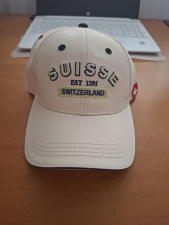Kappe Suisse Switzerland beige neuwertig