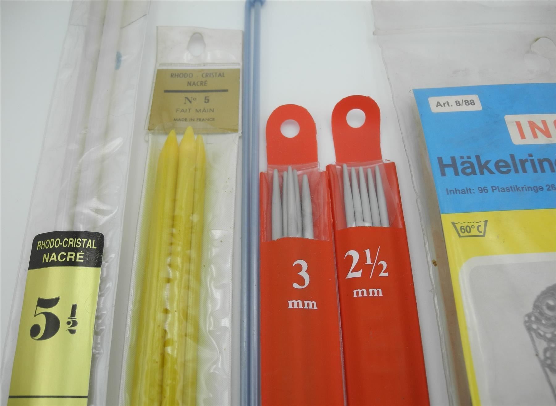 Ferri: 5 Stricknadeln + 3 Häckel, Nr. e28 – Nuovo e nell'imballaggio originale da Kottwil venduto da Crazyrolf 1