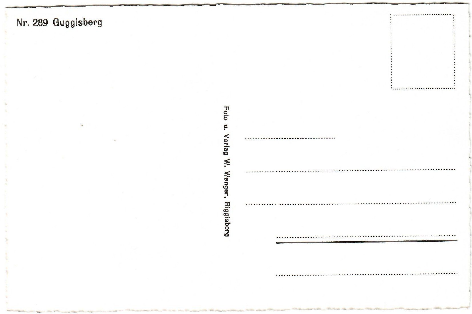 Cartoline postali: Ansichtskarte  Guggisberg – Usato da Kerns venduto da etma3 1