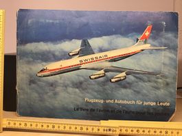 Vintage Swissair Flugzeugbuch für junge Piloten
