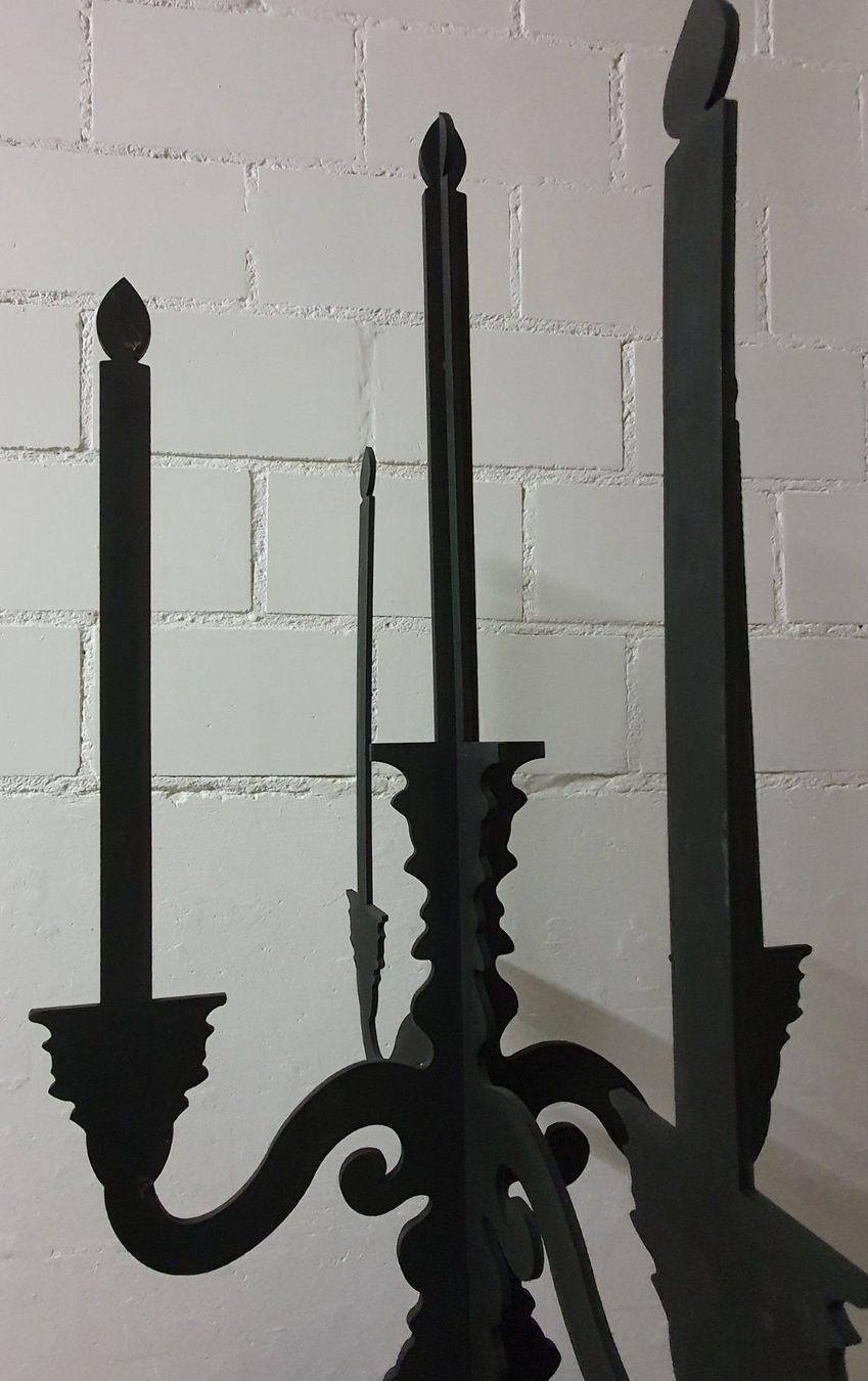 Tutte le decorazioni: Gothic / Steampunk / Barock Deko "Kerzenleuchter" schwarz – Usato da Muri AG venduto da Edlerweiss 1