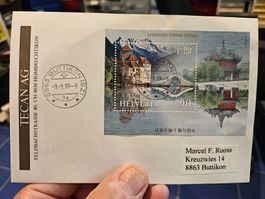 9.9.99 um 9 auf Brief mit Adresse 2.--