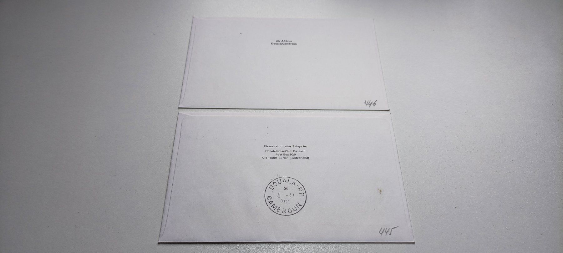 Tutti i francobolli: 2x Ersttagsbrief Air Afrique 1969 – Usato da Baar venduto da Maxlee75 1