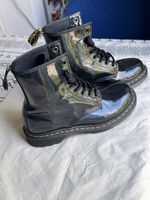 Dr. Martens Lack-Boots Schwarz, Gr. 39