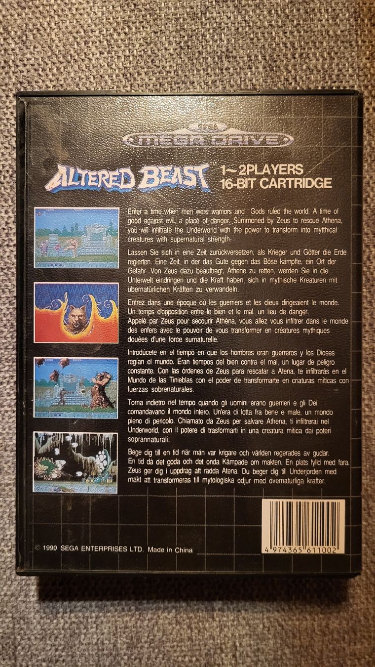 Sega Giochi: Altered Beast / SEGA Mega Drive Spiel. – Usato da Biel/Bienne venduto da Retrohr 3