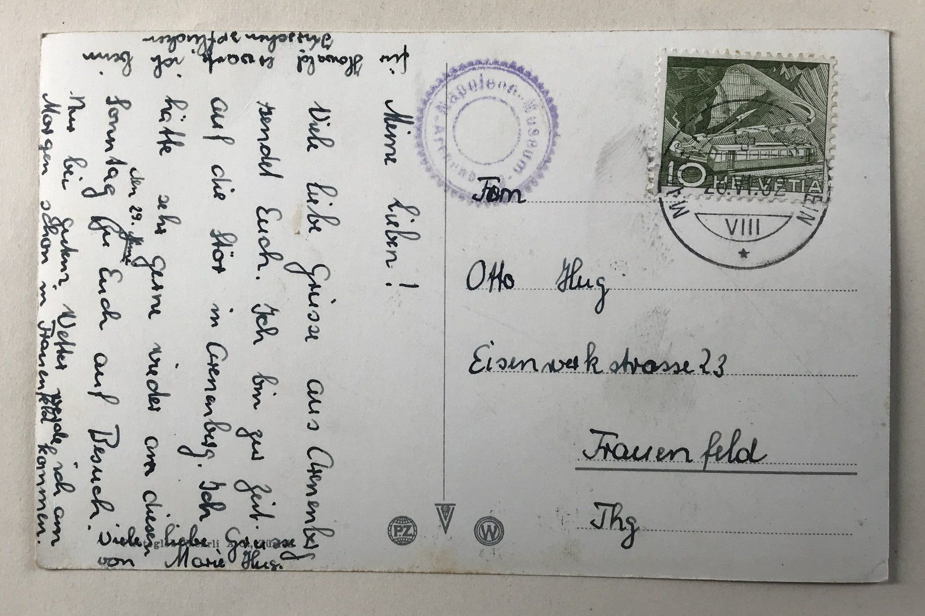 Cartoline postali: ALTE ANSICHTSKARTE SCHLOSS ARENENBERG – Usato da Ostermundigen venduto da wini63 1