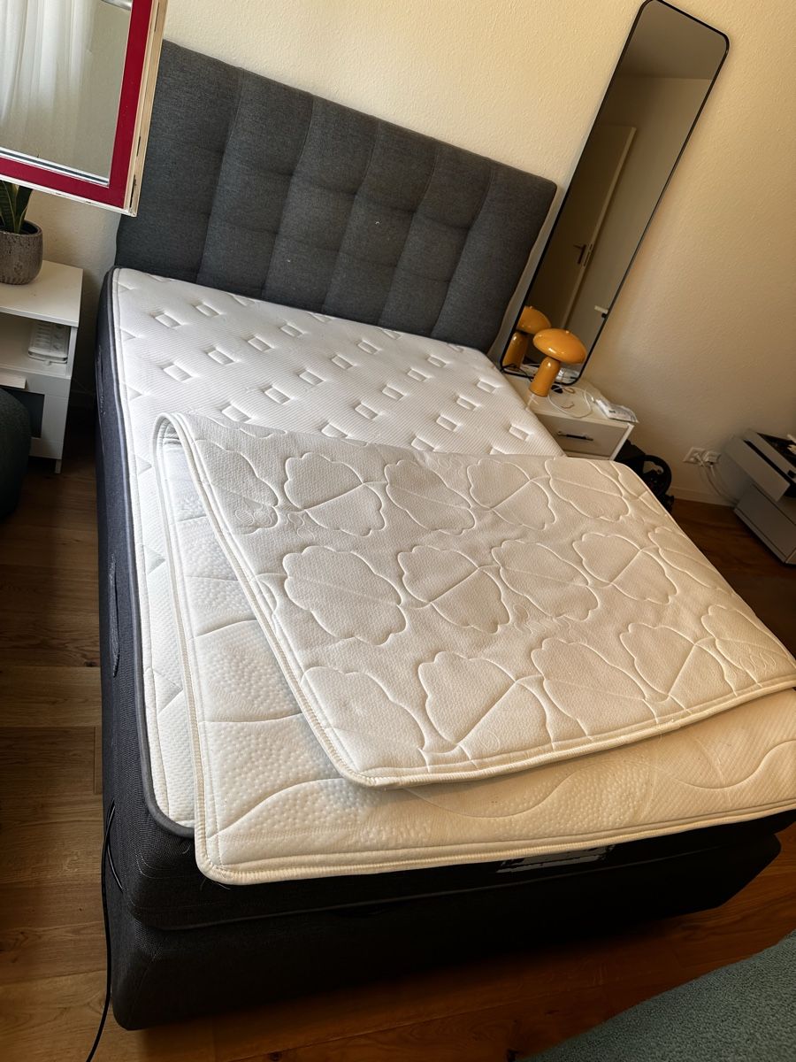 Betten: Boxspringbett mit Matratze 140x200cm  – Gebraucht aus Frenkendorf von Katrin02 1