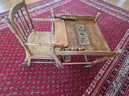Ancienne chaise haute transformable