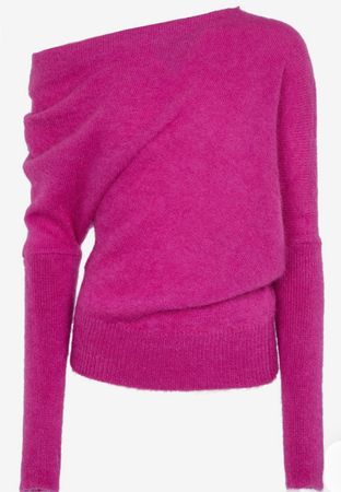 TOM FORD, Pull Rose Asymétrique