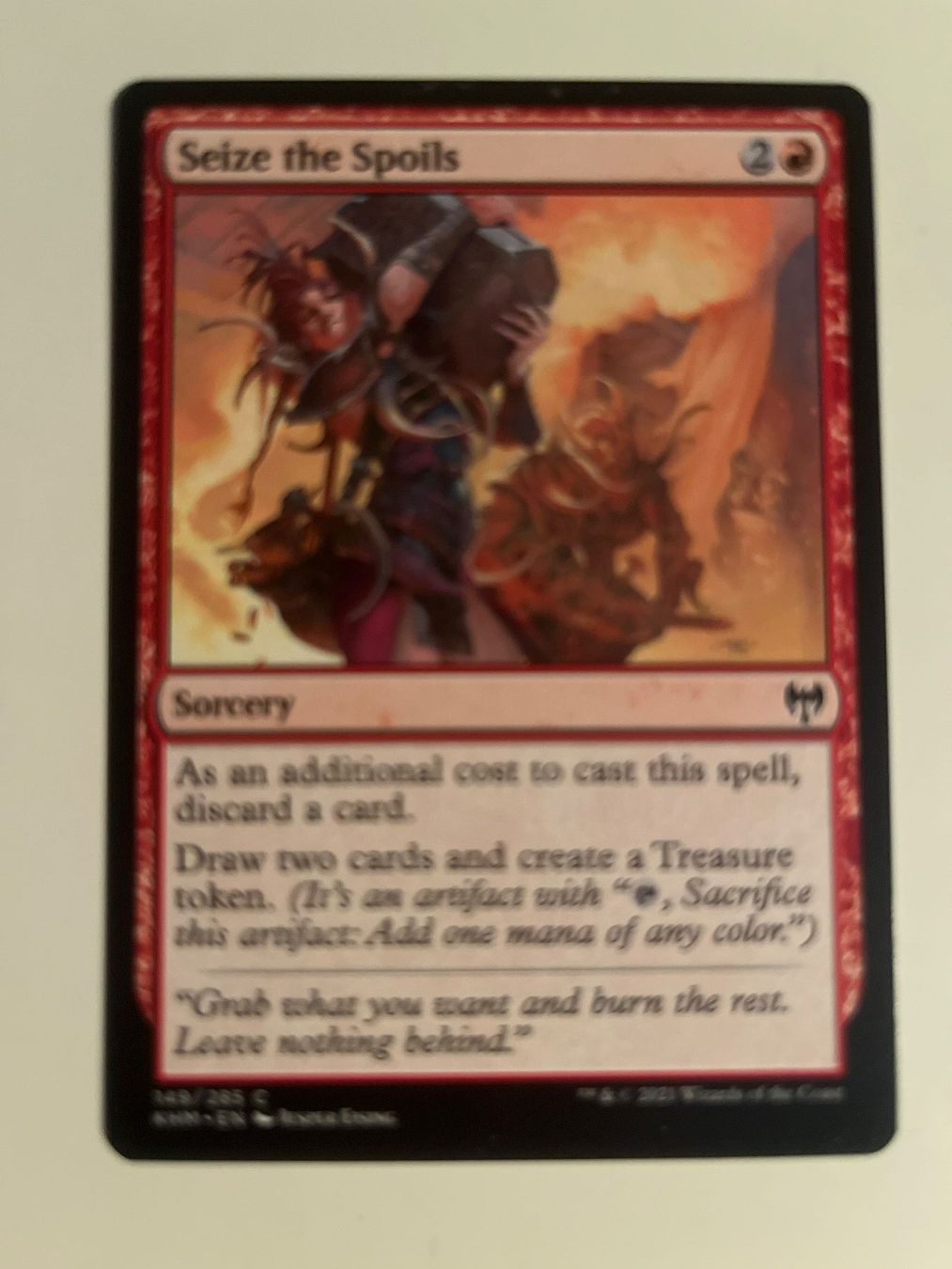 Magic The Gathering Carte collezionabili: 1 x Seize the Spoils - Magic: The Gathering - MtG – Usato da Kriens venduto da Shadi1980