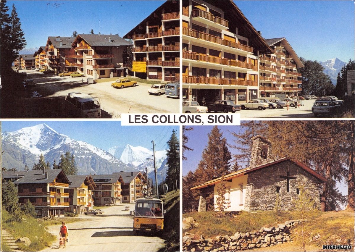 Cartoline postali: Les Collons VS // Postauto Sion – Usato da Basel venduto da intermezzo12