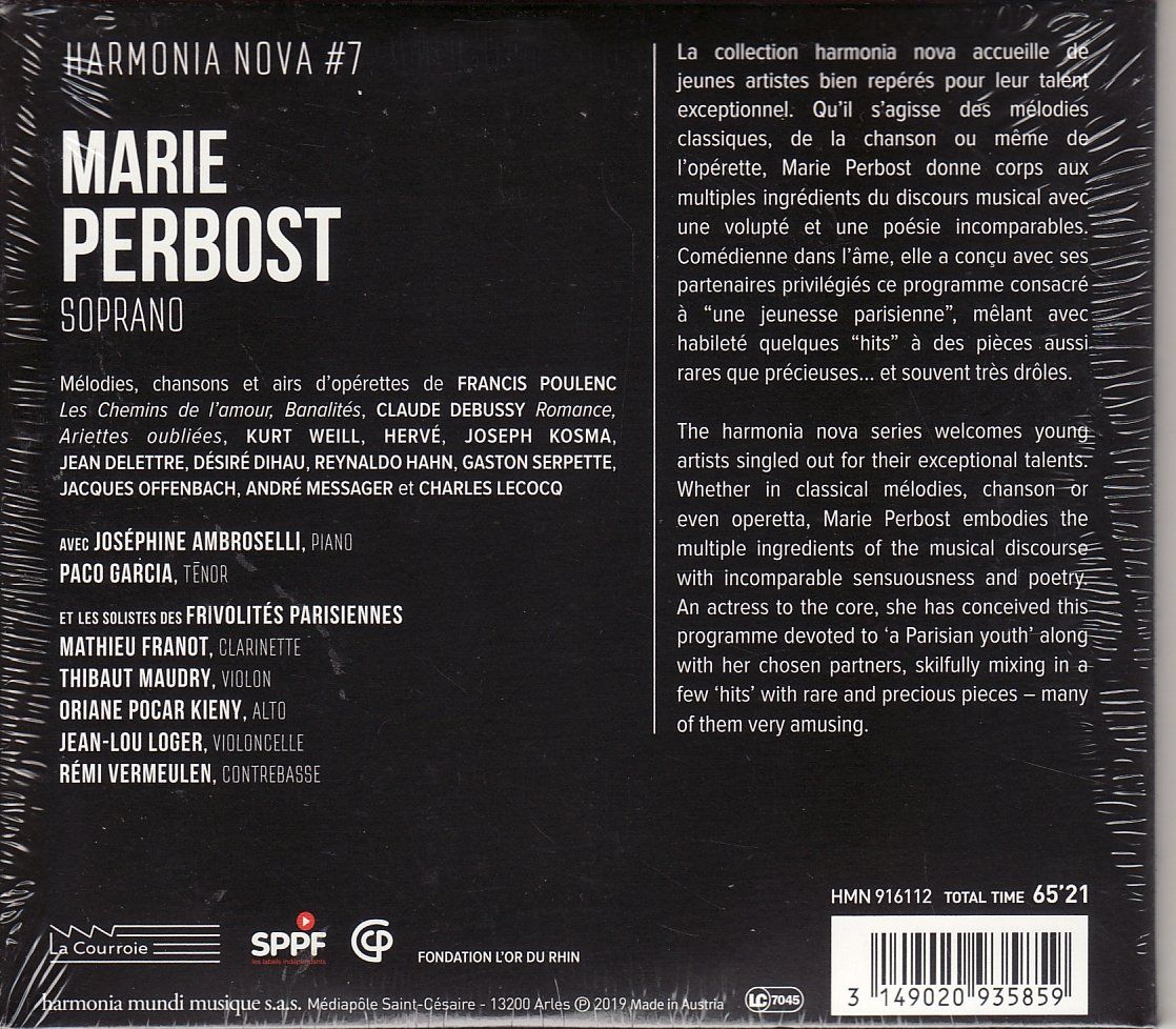 CD: Marie PERBOST : Une jeunesse à Paris – Nuovo e nell'imballaggio originale da Boussens venduto da catfood01 1