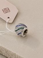 925 Silber Charm Damen für Armband – Anhänger mit bunten Ste