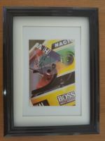 Ayrton Senna original Formel 1 Autogramm mit Rahmen, Rarität
