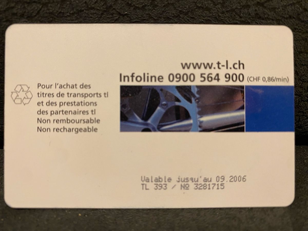 Telefon- & Taxkarten: Carte TL 393 – Gebraucht aus Lausanne von babacard10 1