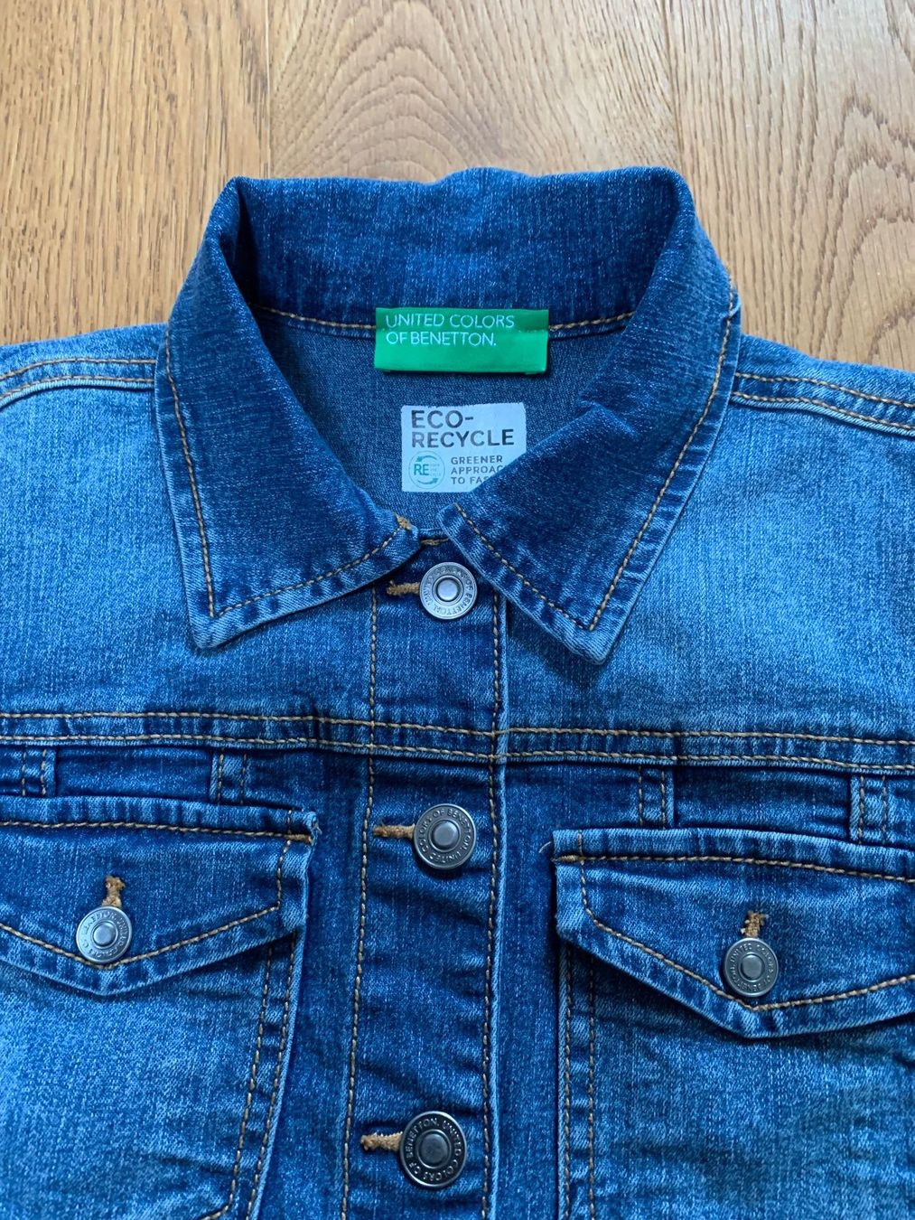Benetton Giacche & Cappotti: Veste en jeans Benetton 150cm – Usato da Jongny venduto da mel_56b9 2