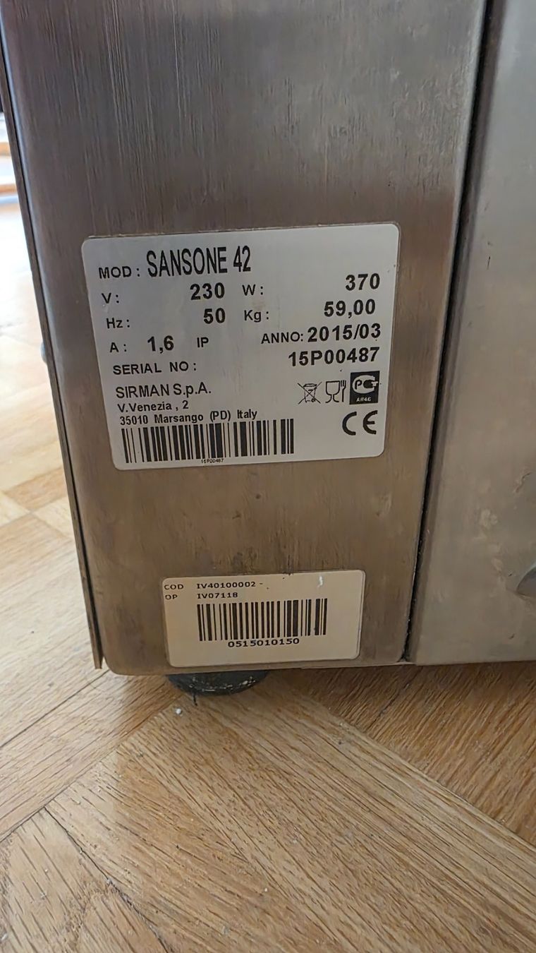 Elettrodomestici da cucina: Teigausroll Sansone 42 – Usato da Schlieren venduto da Soriafranco 2