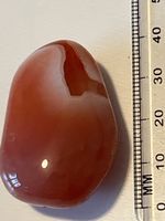 Top Karneol Handschmeichler der gut in der Hand liegt.