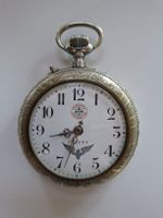 Antike G. Roskopf Patent Taschenuhr mit Flügel-Logo & Gravur