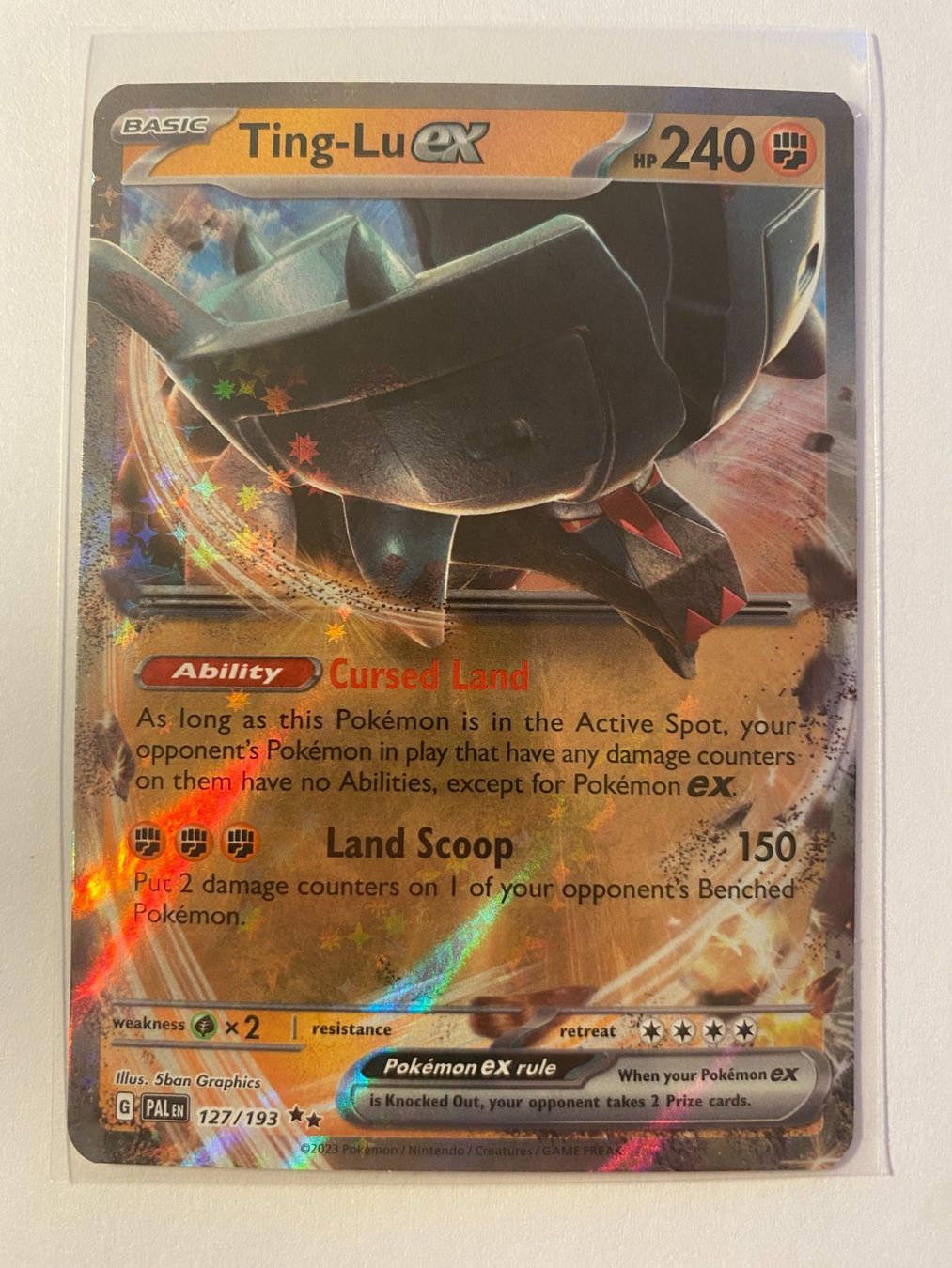 Pokémon Carte collezionabili: Pokemon Ting-Lu EX 127/193 Paldea Evolved EN – Nuovo (secondo la descrizione) da Weingarten-Kalthäusern venduto da McGmavlo