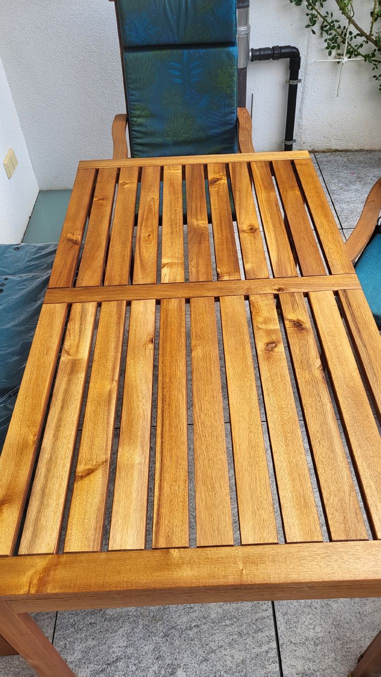 Ikea Tischset: Gartenmöbelgarnitur Teakholz – Gebraucht aus Muttenz von Igma 1
