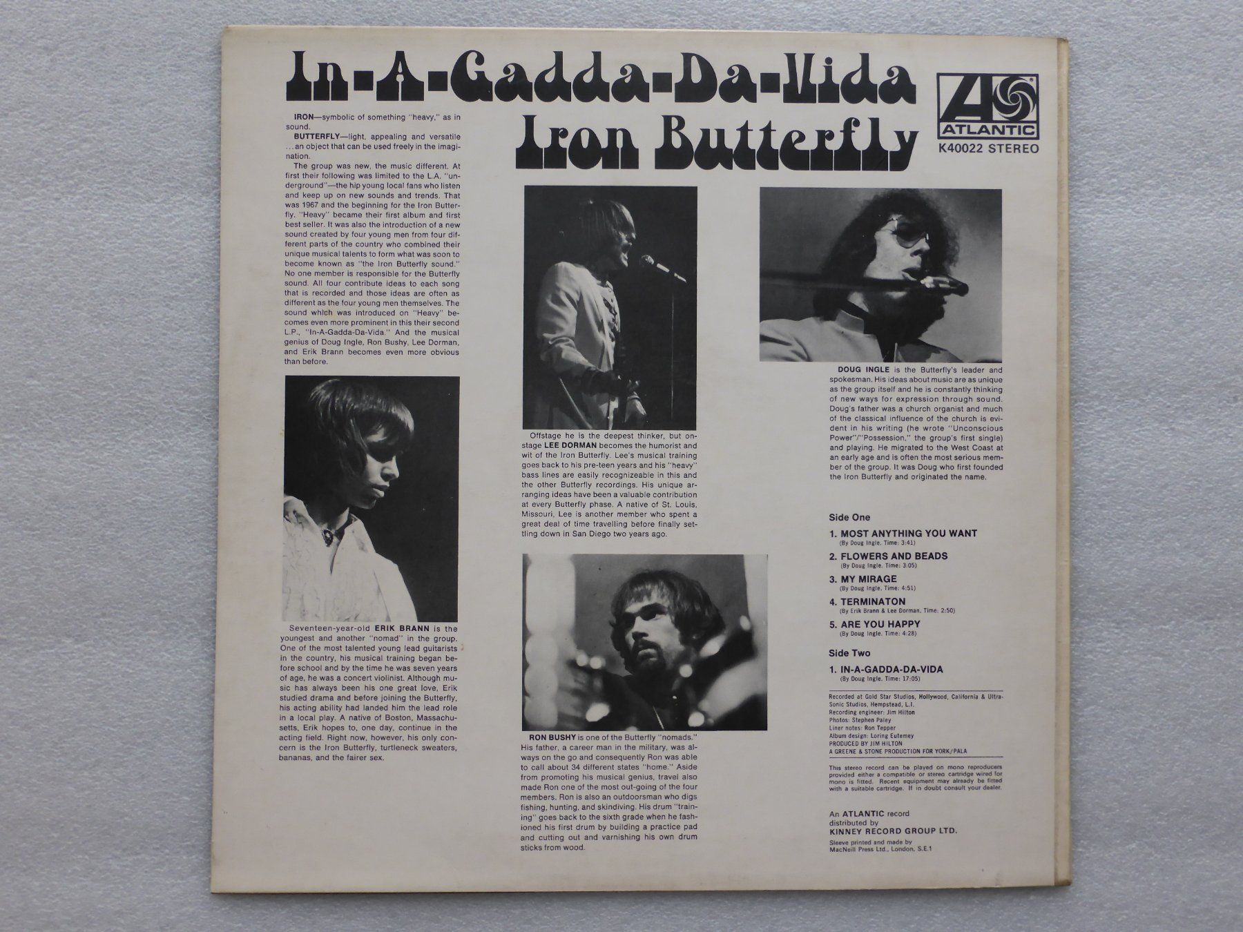 Dischi in vinile: VINYL  LP  IRON BUTTERFLY – Usato da Küssnacht am Rigi venduto da Sunnestrahl 1
