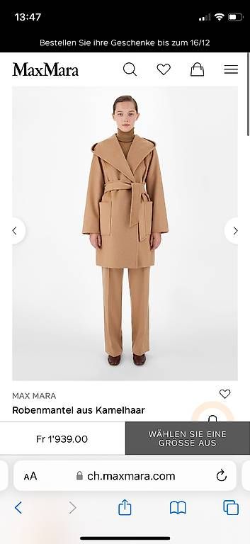 Mäntel: Max Mara Mantel aus Kamelhaar 36 – Gebraucht aus Zürich von Marti23 3