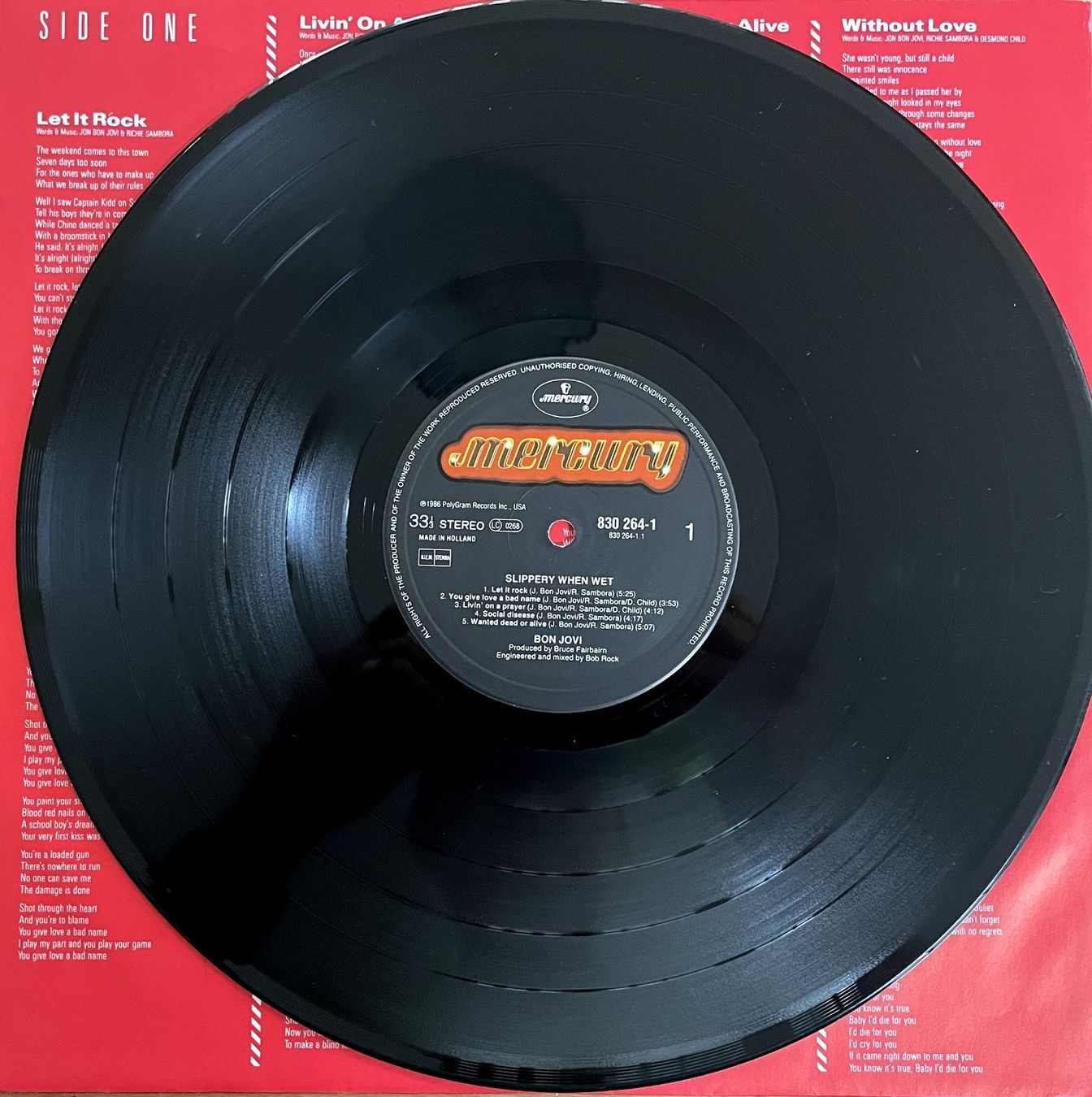 Vinyles: Bon Jovi - Slippery When Wet – D'occasion à Savagnier par Ne2065 2