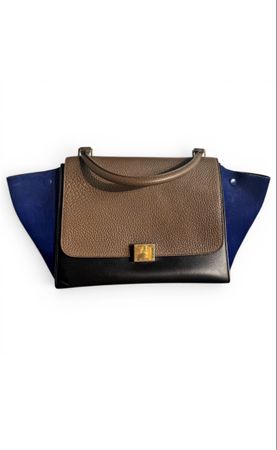 Celine Trapeze Handtasche Leder mehrfarbig guter Zustand